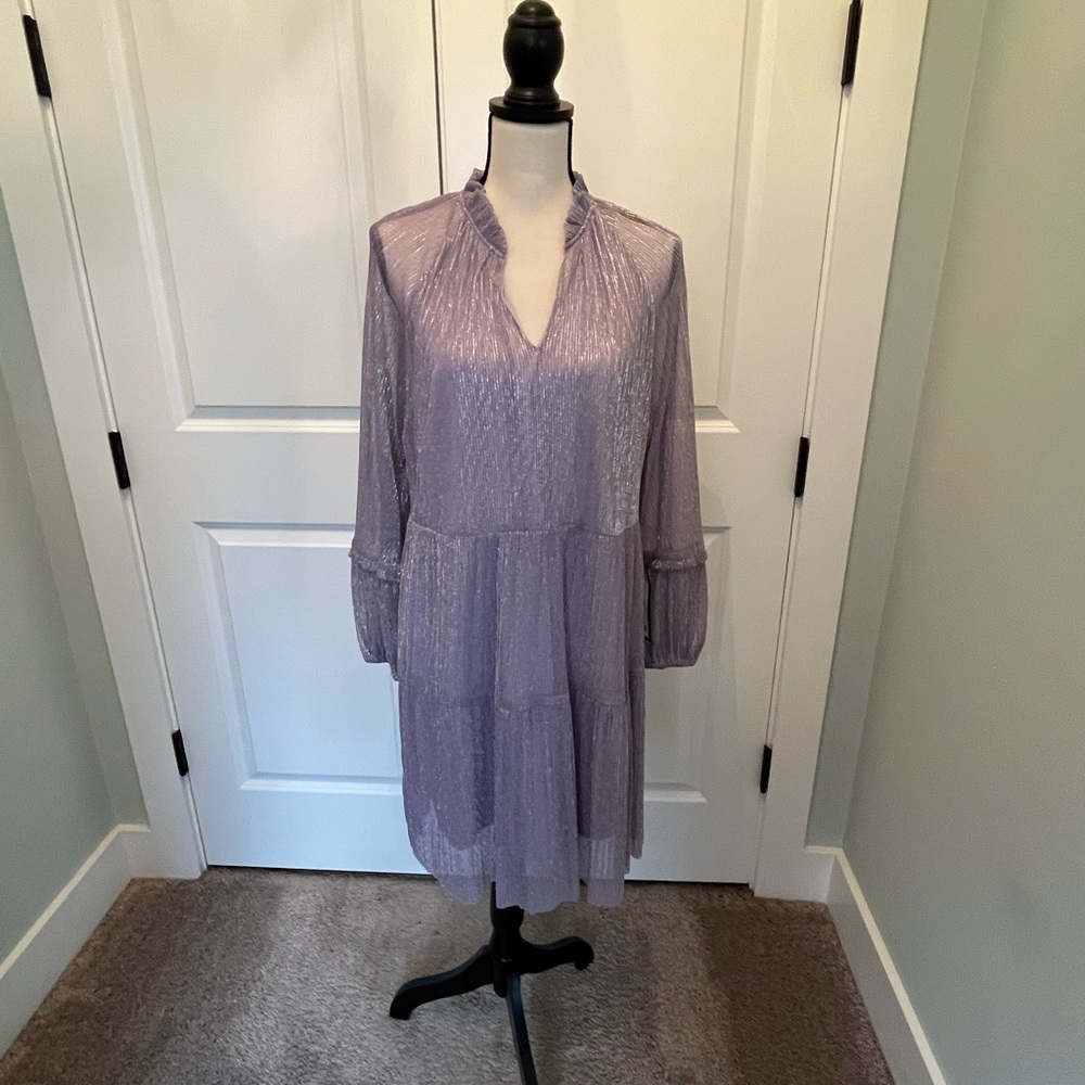 Lavender MSK Party Dress size L NWT